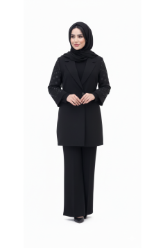 طقم نازك الرسمي (اسود) 