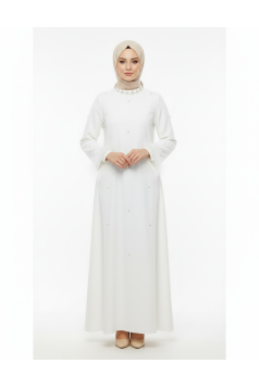 فستان اميرة الرسمي الصيفي  (ابيض ) 