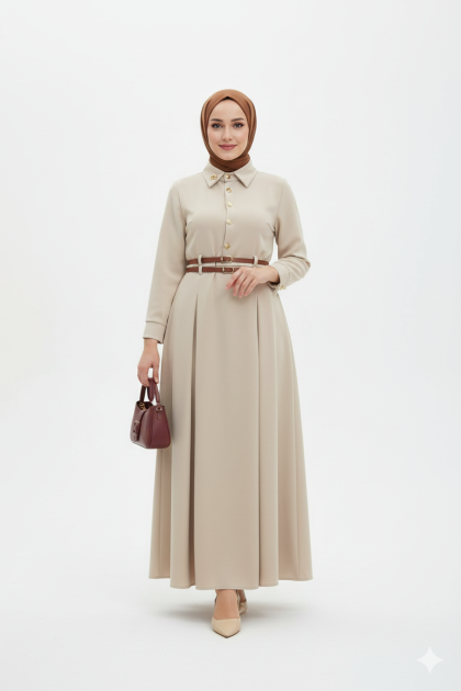 فستان ميس (بيج)