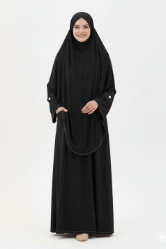  طقم زبيدة الرمضاني اسود