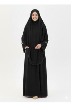  طقم زبيدة الرمضاني اسود