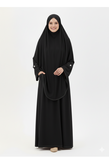  طقم زبيدة الرمضاني اسود