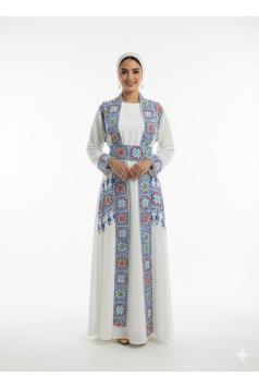 طقم عباية جنان المطرزة مكونة من قطعتين