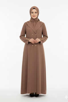 عباية دنيا  العملية المناسب لصيف (لون موكا   )