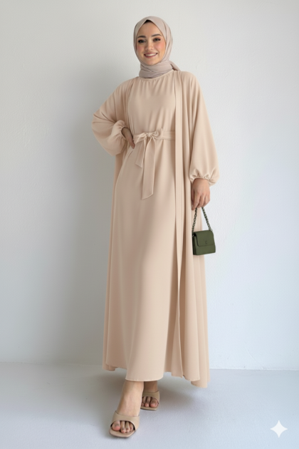 عباية بيلا فضفاض للمراه للمحجبه (بلانسر) 1420