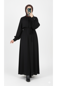 فستان غيد بتصميم أنيق ومميز (بني) 4105