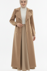 طقم مكون من تلات قطع بلوزه قطنيه و جاكيت طويل و تنوره 08