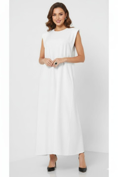 فستان عباية لون أبيض 1262