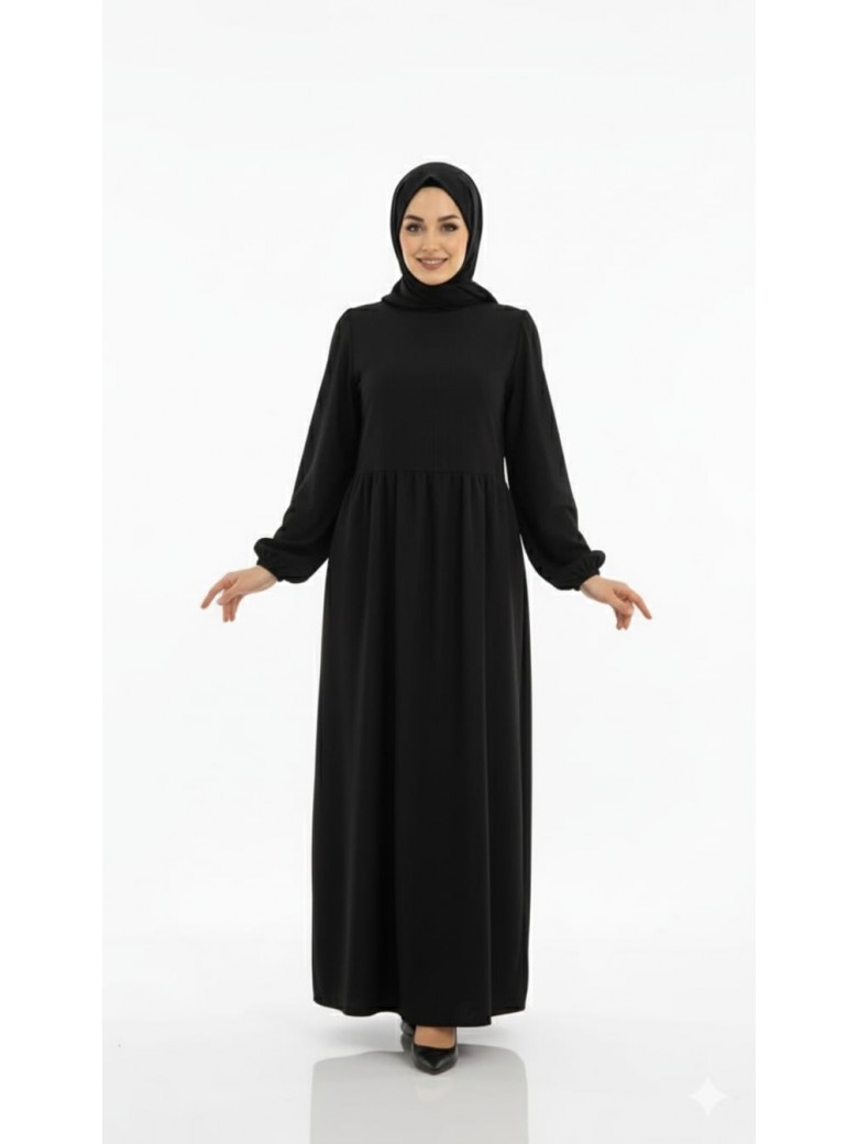 فستان تمارا بتصميم أنيق ومميز (أسود) 3035