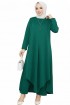 طقم هالة قطعتين تونيك طويل وبنطلون (زمرد) 1491