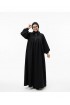 فستان سيما بسحاب بتصميم أنيق وعملي (أسود) 1503
