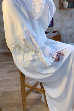 عباية امنة للصلاة (أبيض) 1537