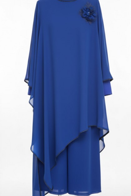 طقم لمياء لون (ازرق)