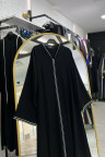 عباية سلوى صيفي عملية اسود مميز بالابيض 