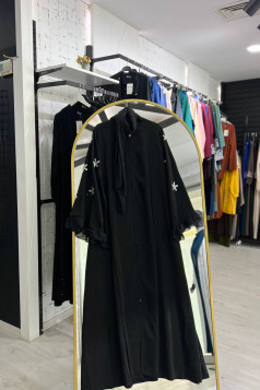 عباية قمر المزينه بسترس. الرسمية مع شال 