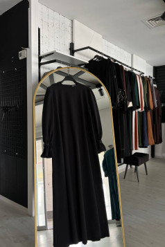 فستان زمرد لون( اسود) 1794