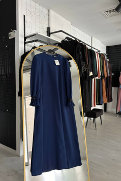 فستان زمرد لون (كحلي) 1794