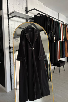 طقم مليكة قطعتين فخم وأنيق (أسود) 4110