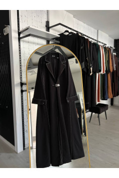 طقم مليكة قطعتين فخم وأنيق (أسود) 4110