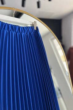 طقم رامية 3 قطع تنورة وجاكيت وقميص لون (ازرق )