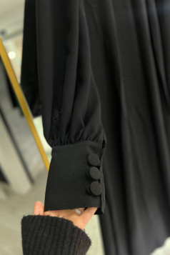 عباية اتيان المميزه بالكرستال المناسبه لموسم الصيف العملية (الاسود  )