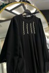 عباية اتيان المميزه بالكرستال المناسبه لموسم الصيف العملية (الاسود  )