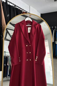 عباية دنيا  العملية المناسب لصيف (لون البوردو )