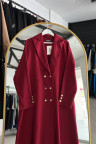عباية دنيا  العملية المناسب لصيف (لون البوردو )