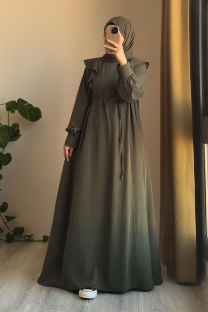 عباية سيلين المناسبة لموسم الصيف (زيتي)