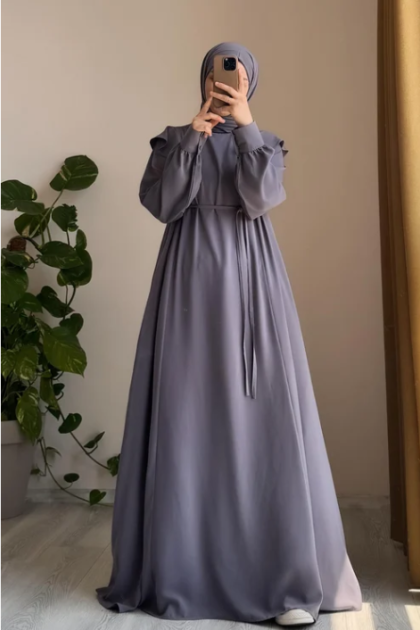 عباية سيلين المناسبة لموسم الصيف (فضي)