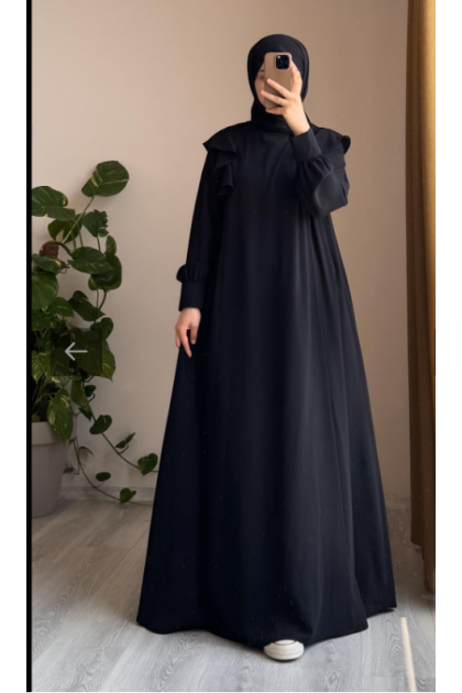 عباية سيلين المناسبة لموسم الصيف (اسود)