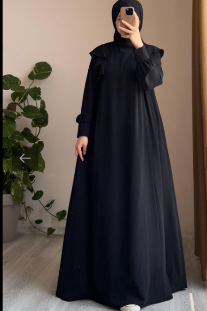 عباية سيلين المناسبة لموسم الصيف (اسود)