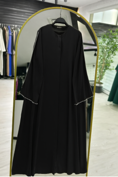 عباية غنى الرسمي الصيفي  (أسود) 
