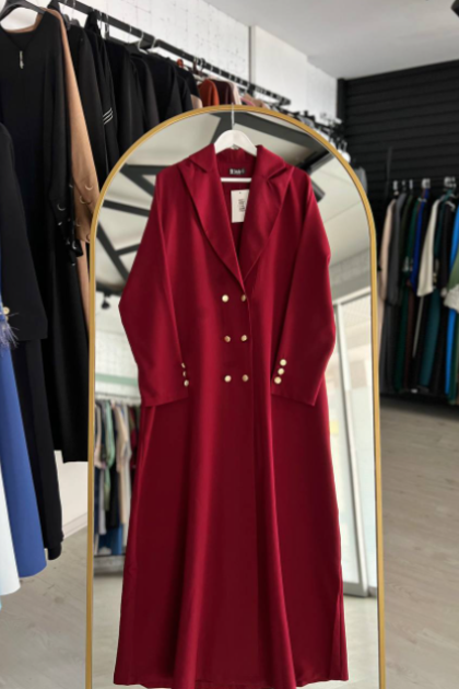 عباية دنيا  العملية المناسب لصيف (لون البوردو )