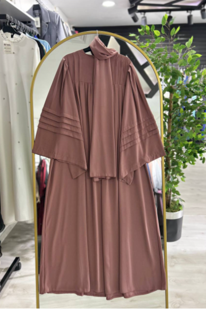 فستان دلال المناسب لموسم الصيف . اللون  موكا