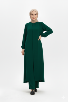 طقم لونا المناسب لموسم الصيف عملي لون زمرد