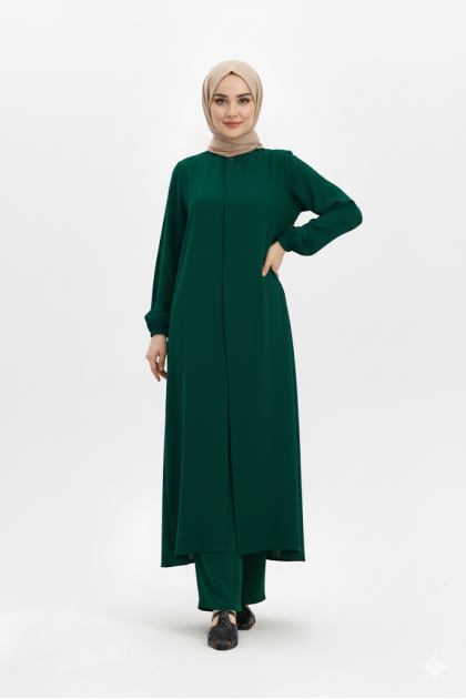 طقم لونا المناسب لموسم الصيف عملي لون زمرد