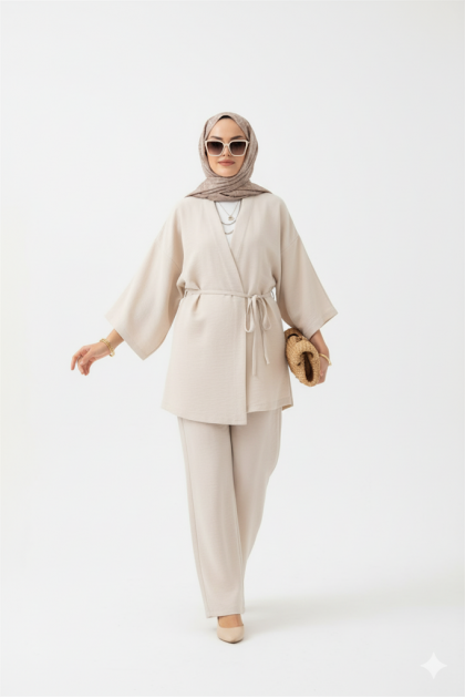 طقم ليليان العملي الصيفي (بيج  )