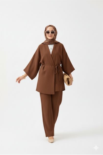 طقم ليليان العملي الصيفي (بني  )