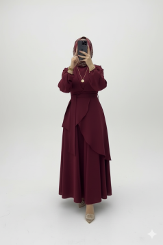 طقم ملك العملي الصيفي (خمري)