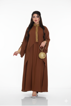 طقم  ديلارا عملي صيفي اللون البني