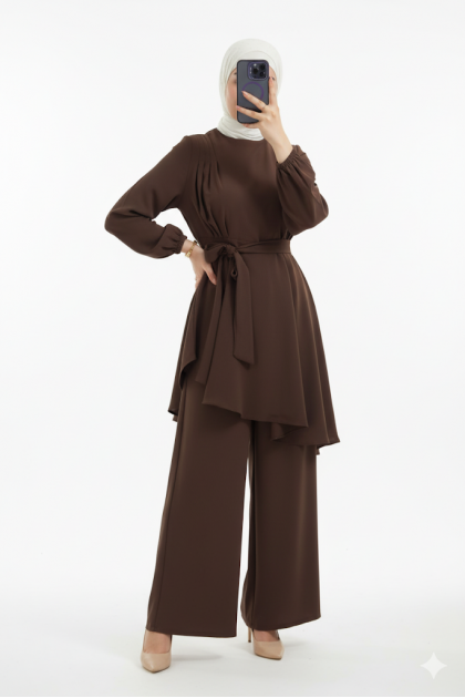 طقم فلك العملي الصيفي (بني)