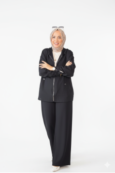 طقم منى العملي الصيفي (اسود)