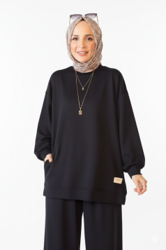 طقم لبنى العملي الصيفي (اسود)