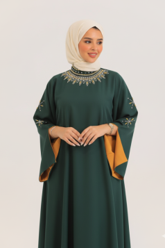 فستان اروى الصيفي الرسمي الون زمرد