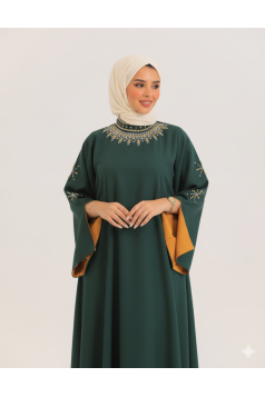 فستان اروى الصيفي الرسمي الون زمرد