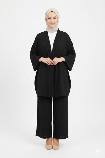 طقم ليليان العملي الصيفي (اسود )