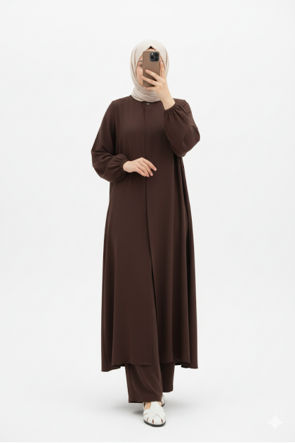 طقم لونا المناسب لموسم الصيف عملي لون بني