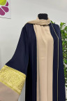 طقم عباية المهرة 3 قطع مع الشيلة كحلي