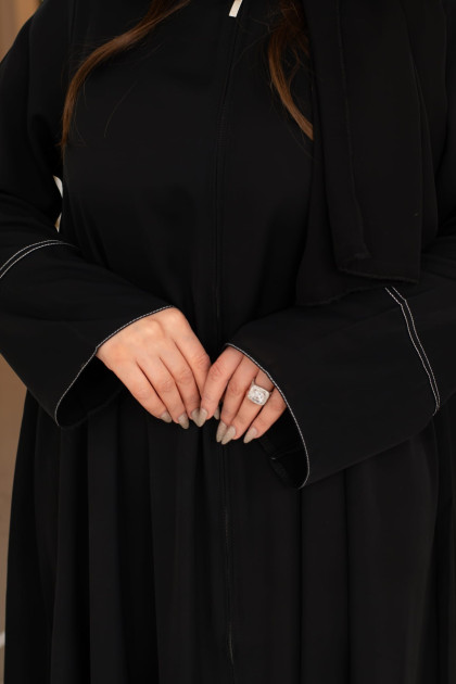 عباية ثريا (اسود ) 1654